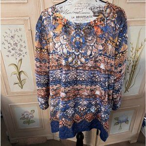 NWOT ALFRED DUNNER PRINT SHIRT